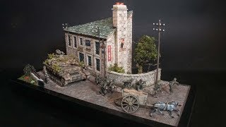 A 135 Diorama Full build with realistic scenery  Fall back from Falaise  Finished Diorama [upl. by Ennirak69]