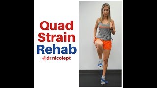 Quadriceps Strain Rehab Exercises [upl. by Annig]