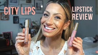 CITY LIPS plumping Lipstick OVER 50  Review  Stung by Samantha [upl. by Gnouv]