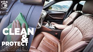 HOW TO CLEAN AND PROTECT LEATHER SEATS [upl. by Nomae]