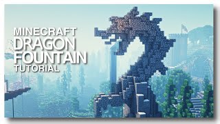 Minecraft How to Build a Dragon Statue Fountain [upl. by Judi]