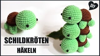 Schildkröte häkeln  Tiere Häkelanleitung  Amigurumi DIY by Pfirsichteufel [upl. by Anitaf]