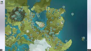 All 65 Anemoculus Locations in Genshin Impact [upl. by Ahterahs508]