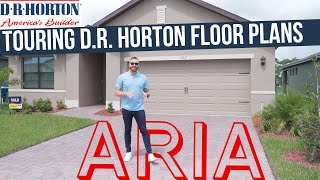 Touring a DR Horton quotAriaquot FloorPlan 32 1672 sf [upl. by Zamir]