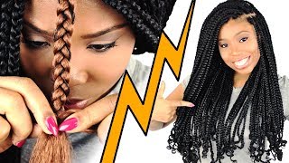 How To BOX BRAIDS For Beginners Step By Step [upl. by Akiam940]