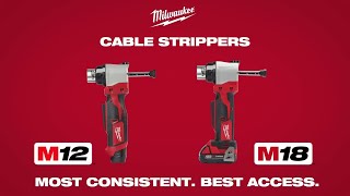 Milwaukee® M12™ amp M18™ Cable Strippers [upl. by Winnick831]