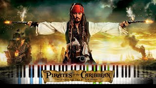 Pirates of the Caribbean  Hes a Pirate Piano Cover  MIDI [upl. by Fortin256]