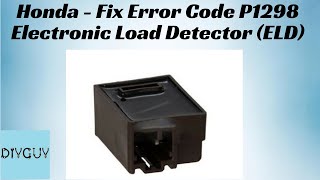 2003 Honda CRV P1298  Electronic Load Detector ELD Replacement [upl. by Rayham612]