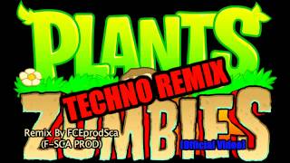 Plants vs Zombies Music TECHNO REMIX Roof Theme Reup Colortest [upl. by Liba]