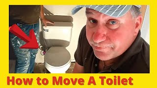 How To Relocate Toilet amp Plumbing Pt 1 [upl. by Narret]