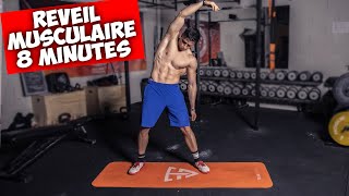 Réveil musculaire en 8 minutes  Circuit sans matériel [upl. by Akinaj]