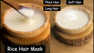 Rice Hair Mask amp Rice WATER to Turn Thin Hair to Thick Hair in 30 days  Hair Growth amp Long Hair [upl. by Valida]