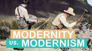 The Difference between Modernity amp Modernism  Art Terms  LittleArtTalks [upl. by Urbannal]