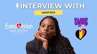 Eurosong2025 🇧🇪  Interview with Mentissa [upl. by Huckaby665]