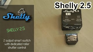 Shelly 25  dual channel wifi relay with roller shutter mode [upl. by Drawe]