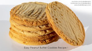 EASY Peanut Butter Cookies Recipe [upl. by Bethanne]