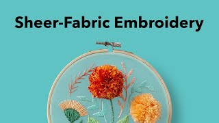 3D Organza Embroidery Tutorial  Weekend Project Showcase [upl. by Anilesor796]