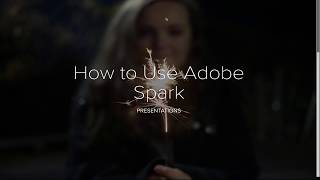 Adobe Spark Now Adobe Creative Cloud Express Tutorial  Presentations [upl. by Donalt]