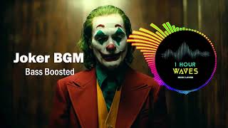 Joker BGM  BASS BOOSTED    1 HOUR [upl. by Atilamrac]