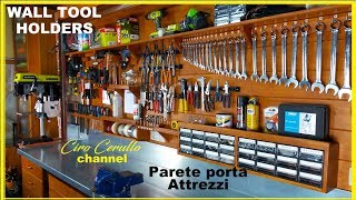 PARETE PORTA ATTREZZI tutorial di come costruirlaMaking WALL TOOL HOLDERS [upl. by Baum]