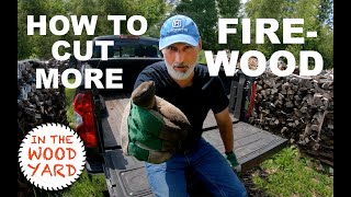 How to cut MORE Firewood  386 [upl. by Noiemad]