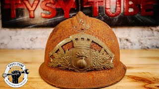 Very Rusted Firefighter Helmet Restoration [upl. by Nitsoj447]