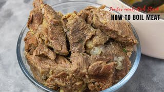 How to boil meat perfectly TENDER MEAT and RICH STOCK [upl. by Ymereg966]