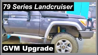 79 Series Landcruiser Suspension Upgrade   GVM Kit Fully Engineered [upl. by Saihttam]