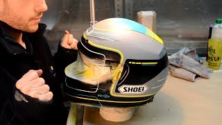 Como pintar un casco paso a paso  How to paint a helmet step by step [upl. by Stillmann395]