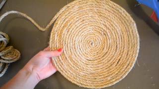 DIY Nautical Inspired Sisal Rope Placemat [upl. by Lrad559]