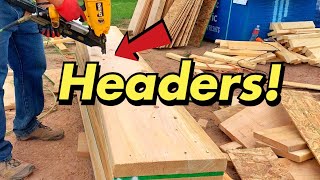 How To Build Headers For Door And Window Opening [upl. by Lazarus444]