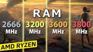 3800MHz vs 3600MHz vs 3200MHz vs 2666MHz RAM  Test in 8 Games [upl. by Hawger]