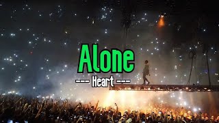 Alone KARAOKE  Heart [upl. by Lamiv]