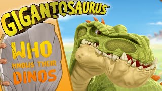 Gigantosaurus  Who Knows Their Dinosaurs  Giganotosaurus  kids learning [upl. by Otreblada]