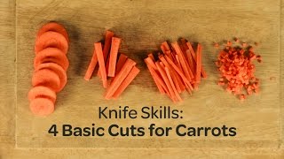 Knife Skills 4 Basic Cuts for Carrots  Yummy Ph [upl. by Micco901]