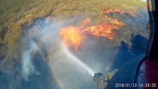 Brush Fire  Helmet Cam [upl. by Berey]