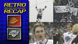 Gretzky scores 802 passes Howe  Retro Recap  Canucks  Kings [upl. by Ennelram]