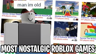 The Most Nostalgic Roblox Games of ALL TIME Best Old Games on Roblox [upl. by Amaerd725]