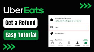 How to Get Refund in Uber Eats [upl. by Inalaehak]