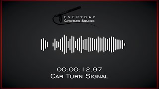 Car Turn Signal  HQ Sound Effect [upl. by Petigny]