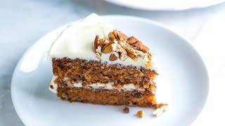 Incredibly Moist Carrot Cake Recipe  Homemade Carrot Cake [upl. by Yespmed]