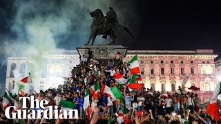 Italians celebrate Euro 2020 victory You cant feel better than this [upl. by Diskin]