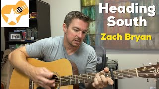 Heading South  Zach Bryan  3Minute Guitar Lesson [upl. by Glynias]