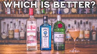 London Dry Gin Showdown Beefeater vs Tanqueray vs Bombay Sapphire [upl. by Oakman]