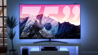 BIG TV Living Room Setup  LG 75” NanoCell [upl. by Tyree]