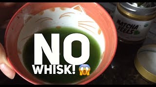 Preparing Matcha Green Tea Without A Whisk  Method 1 [upl. by Itin]