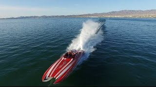 Insane 2700HP 40 Skater Running at Full Speed in Lake Havasu [upl. by Sandi]