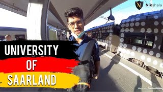 UNIVERSITY OF SAARLAND Campus tour by Nikhilesh Dhure  Universität des Saarlandes [upl. by Rowena]