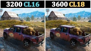 3200Mhz CL16 vs 3600Mhz CL18  Tested 15 Games [upl. by Nolat92]