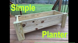 How to build a simple wooden planter box [upl. by Aeiram]